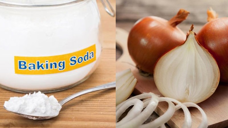 Cách đuổi gián bằng hành tây, mẹo dân gian hiệu quả bất ngờ! 4 Hành tây kết hợp backing soda để tăng hiệu quả diệt gián