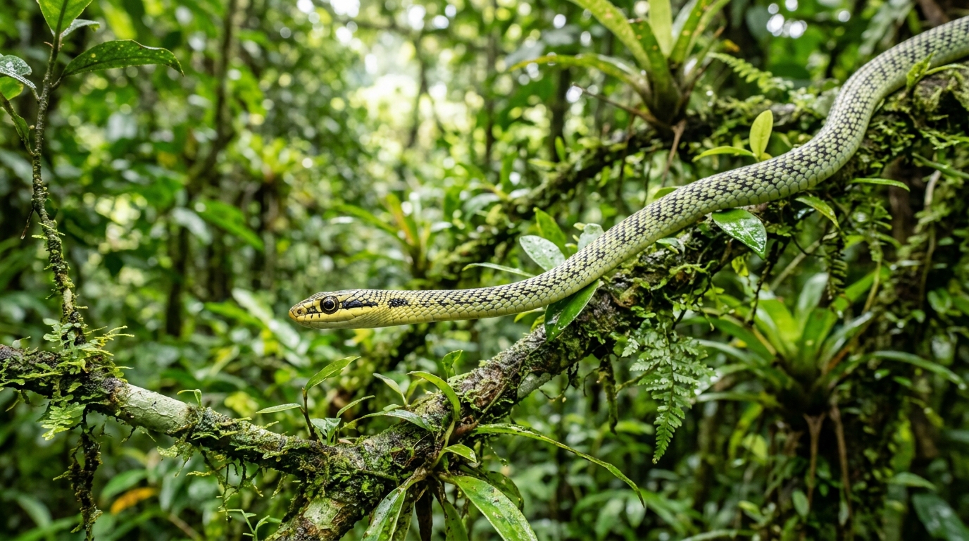 ran cuom chrysopelea ornata ran bay